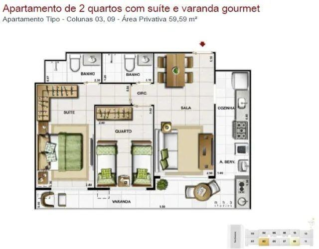 Apartamento, 2 quartos, 60 m² - Foto 11